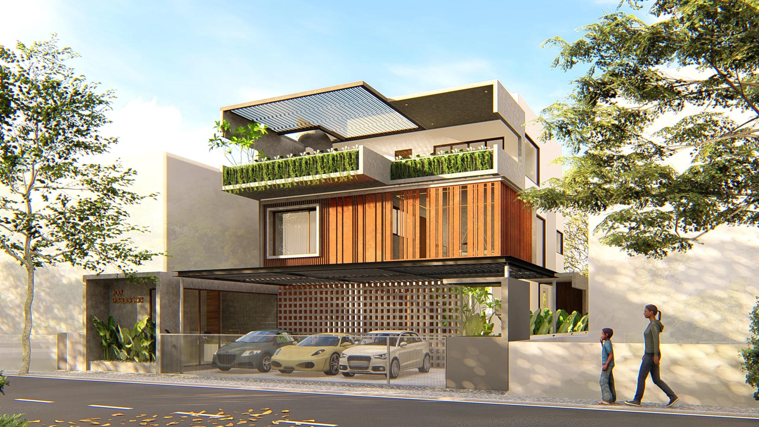 Modern Luxury Home Design in Bangalore: THE SCREENED RESIDENCE