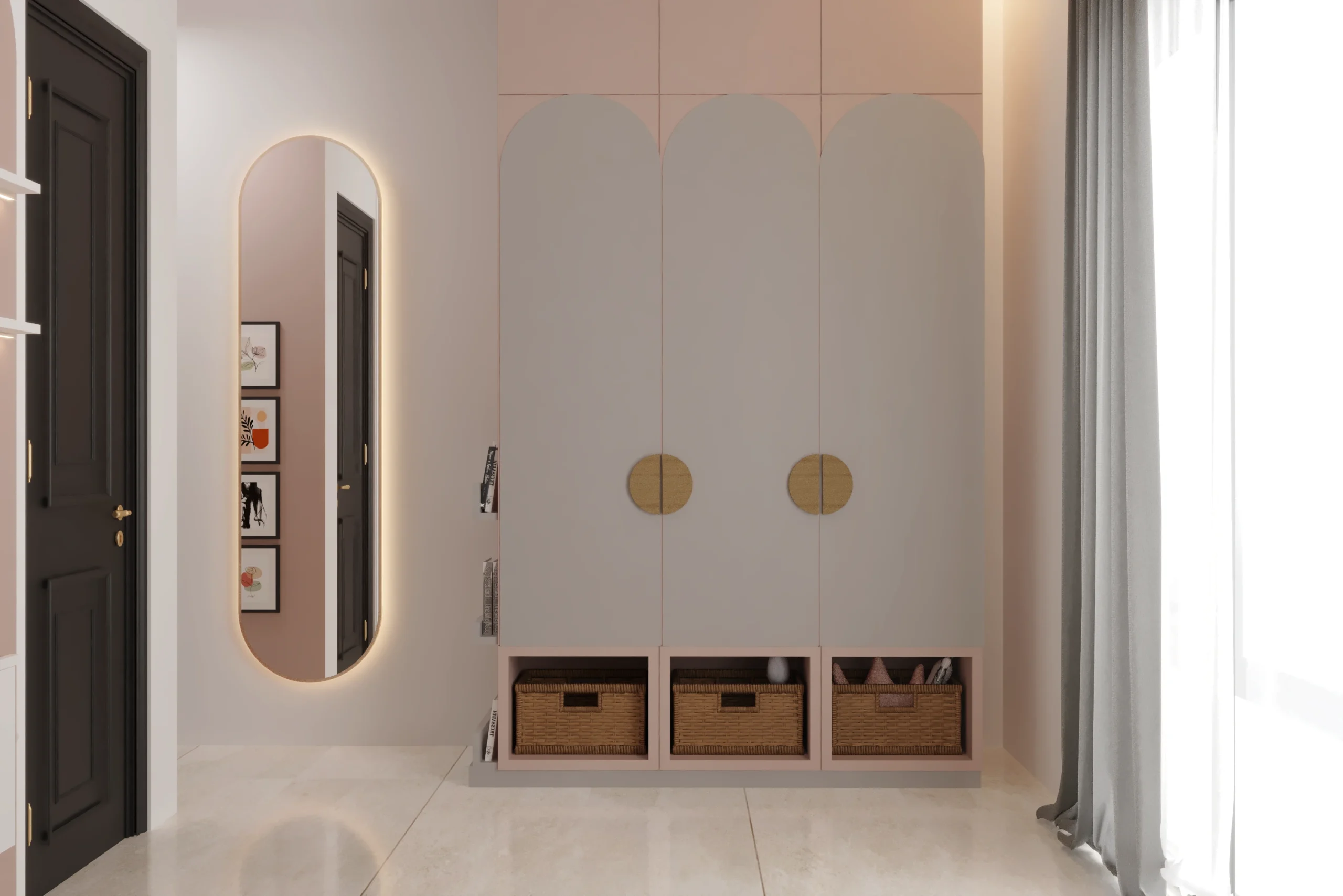 Modern Wardrobe Design for Girls Bedroom