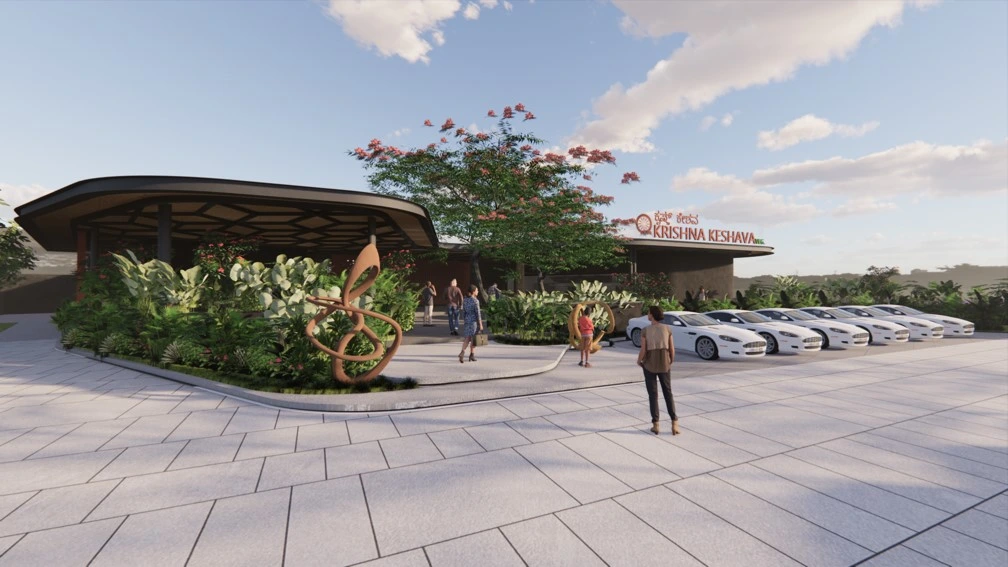 Restaurant Landscape Design in Bangalore: Krishna Keshava