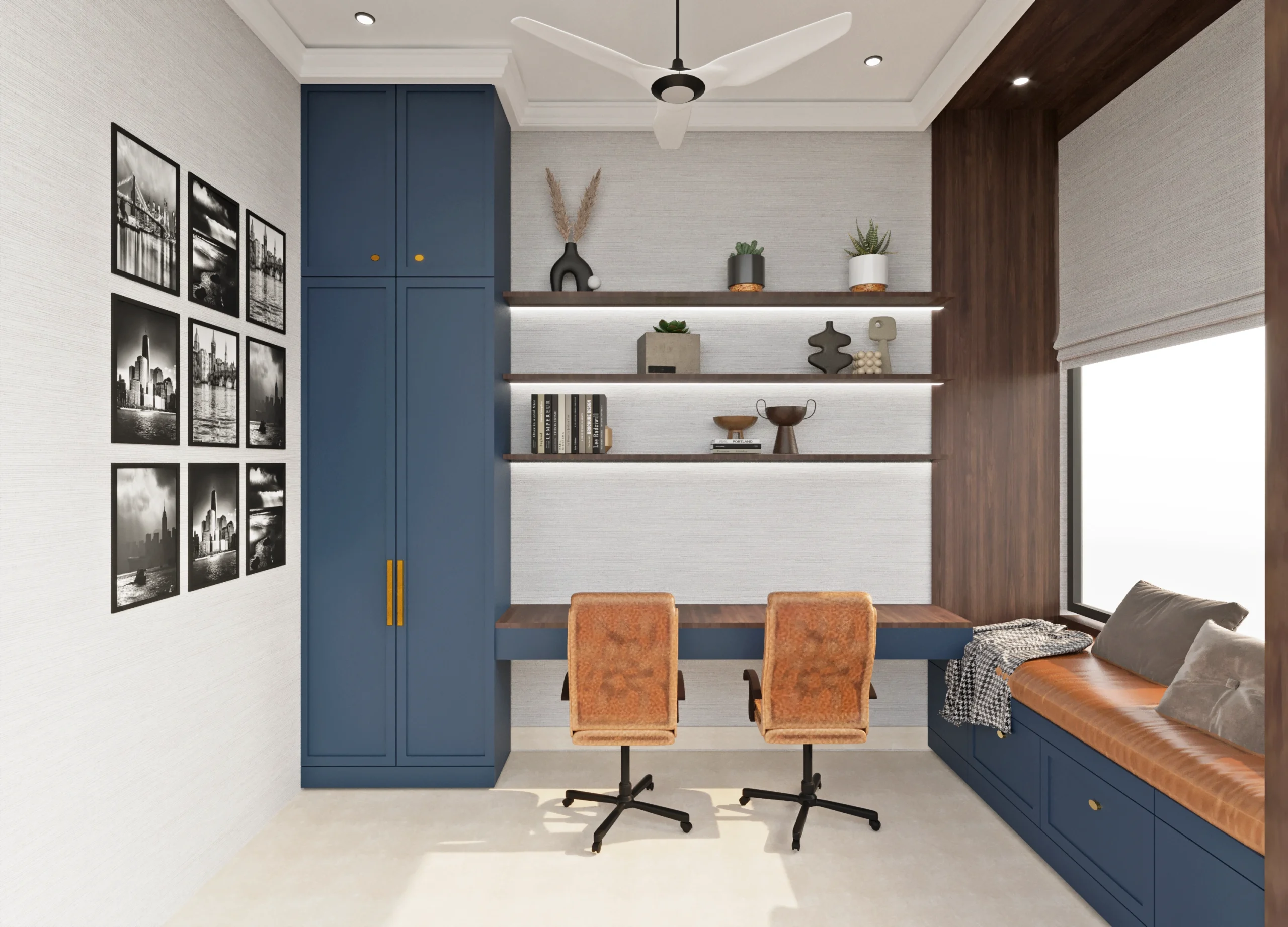Contemporary Home Office Study Room Design