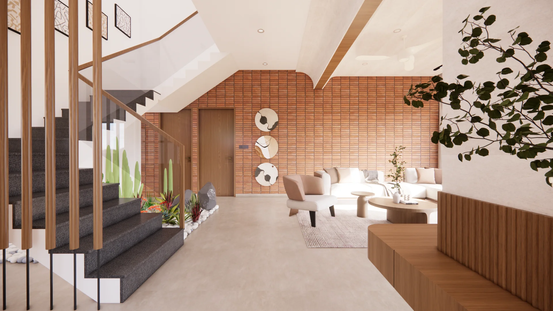 Earthen Elan: Villa Interior Design in Sarjapur, Bangalore
