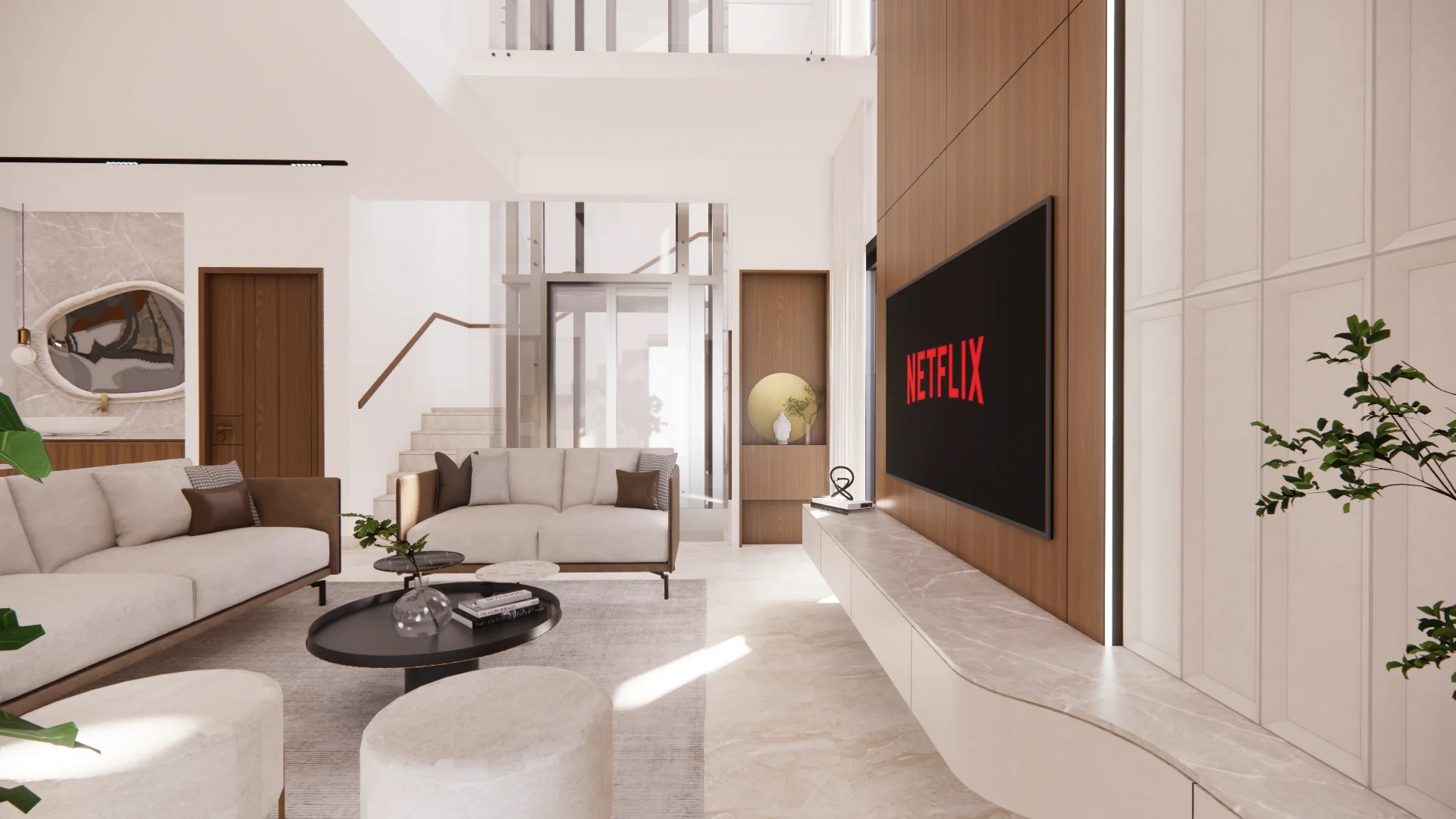 Grounded Grace: Modern Villa Interiors in Sarjapur, Bangalore