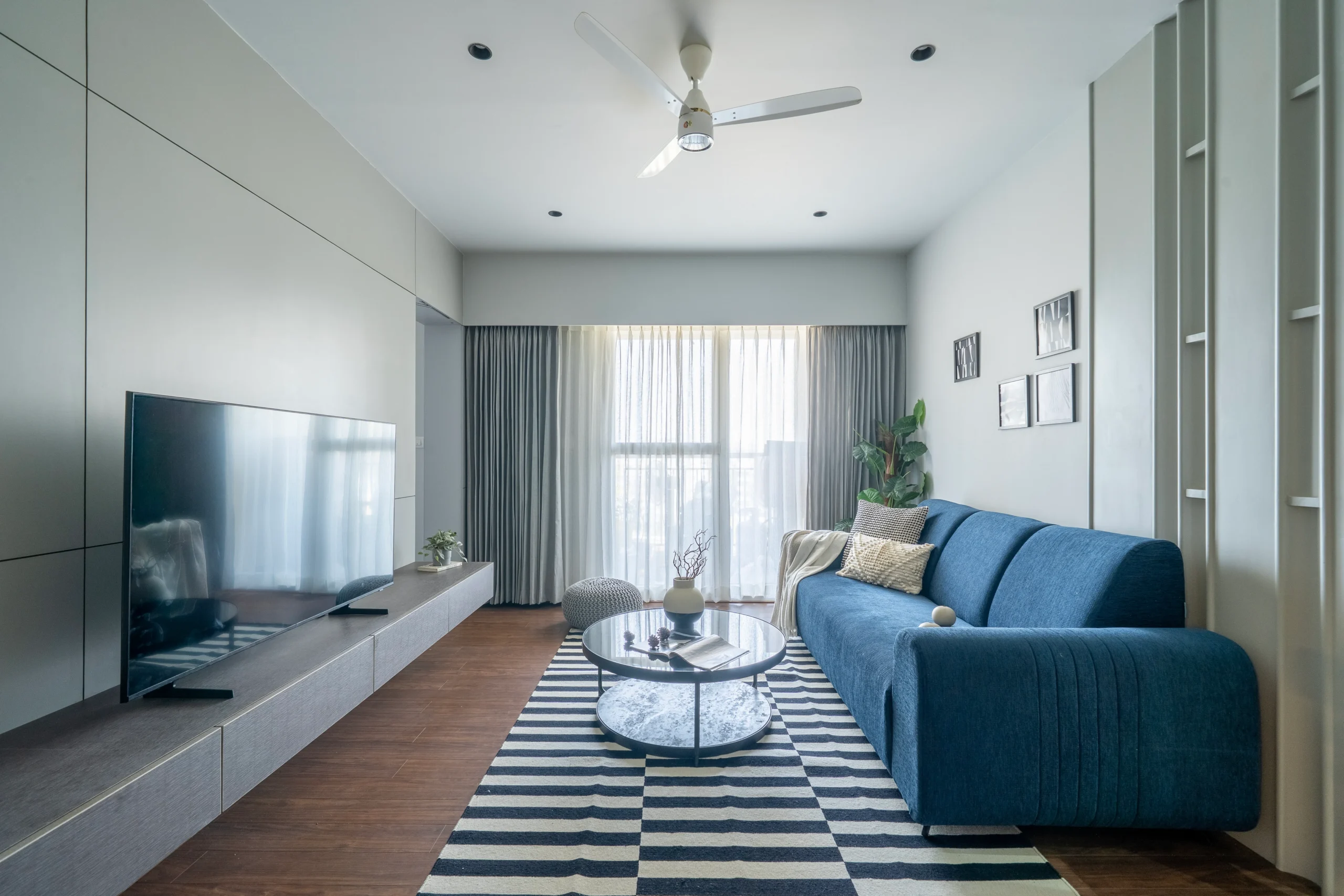 Slate Haven: Modern Apartment Interiors in Kengeri, Bangalore