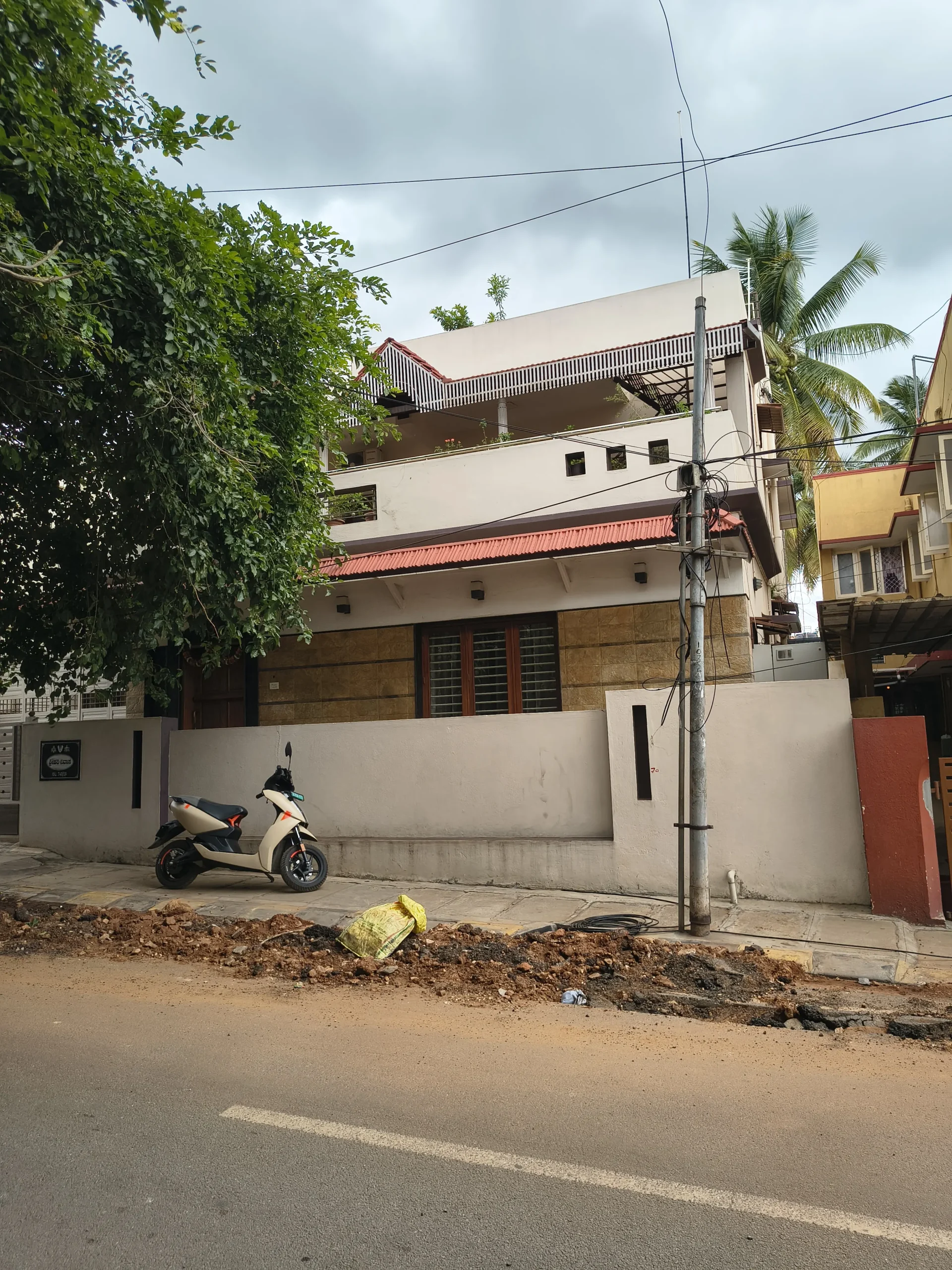 Modern house renovation exterior design in Bangalore