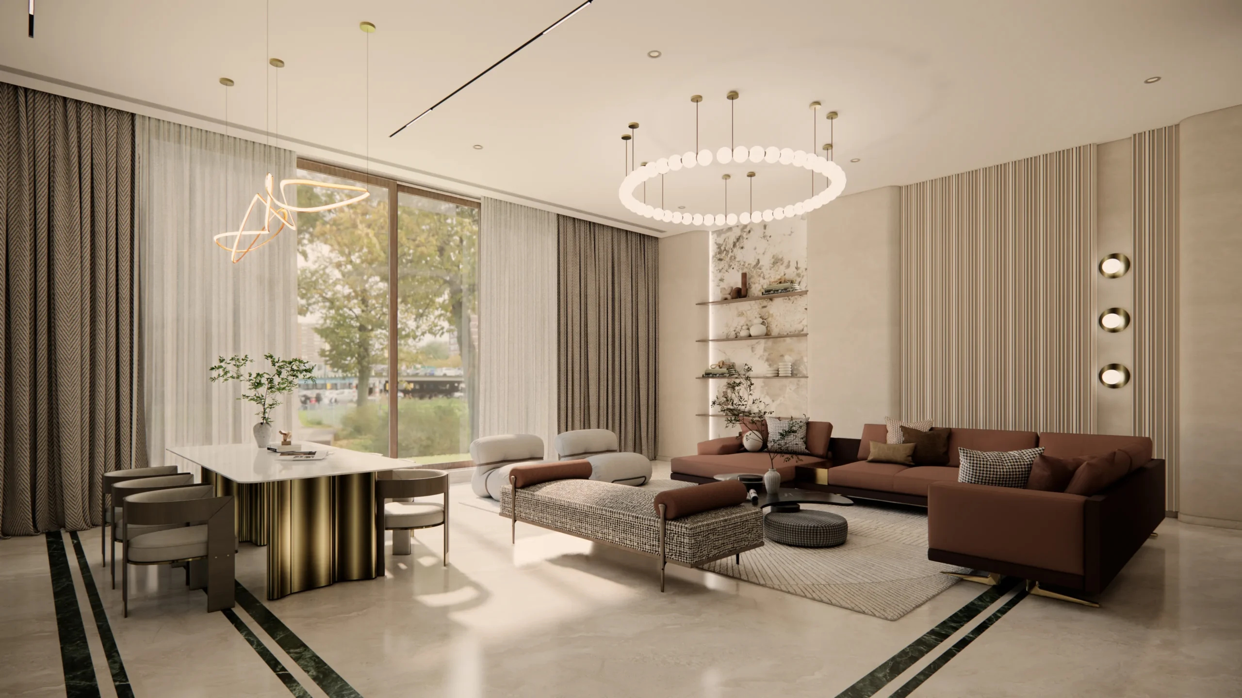 Regal Poise: Villa Interior Design in Sarjapur, Bangalore