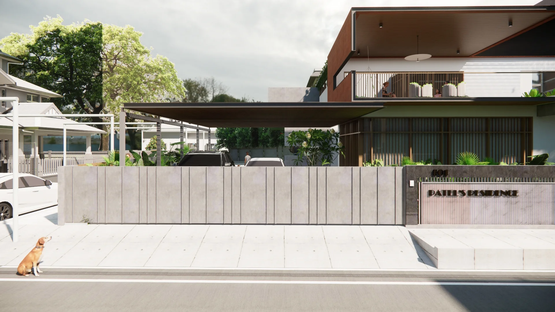 the-louvered-house-contemporary-elevation-hosur