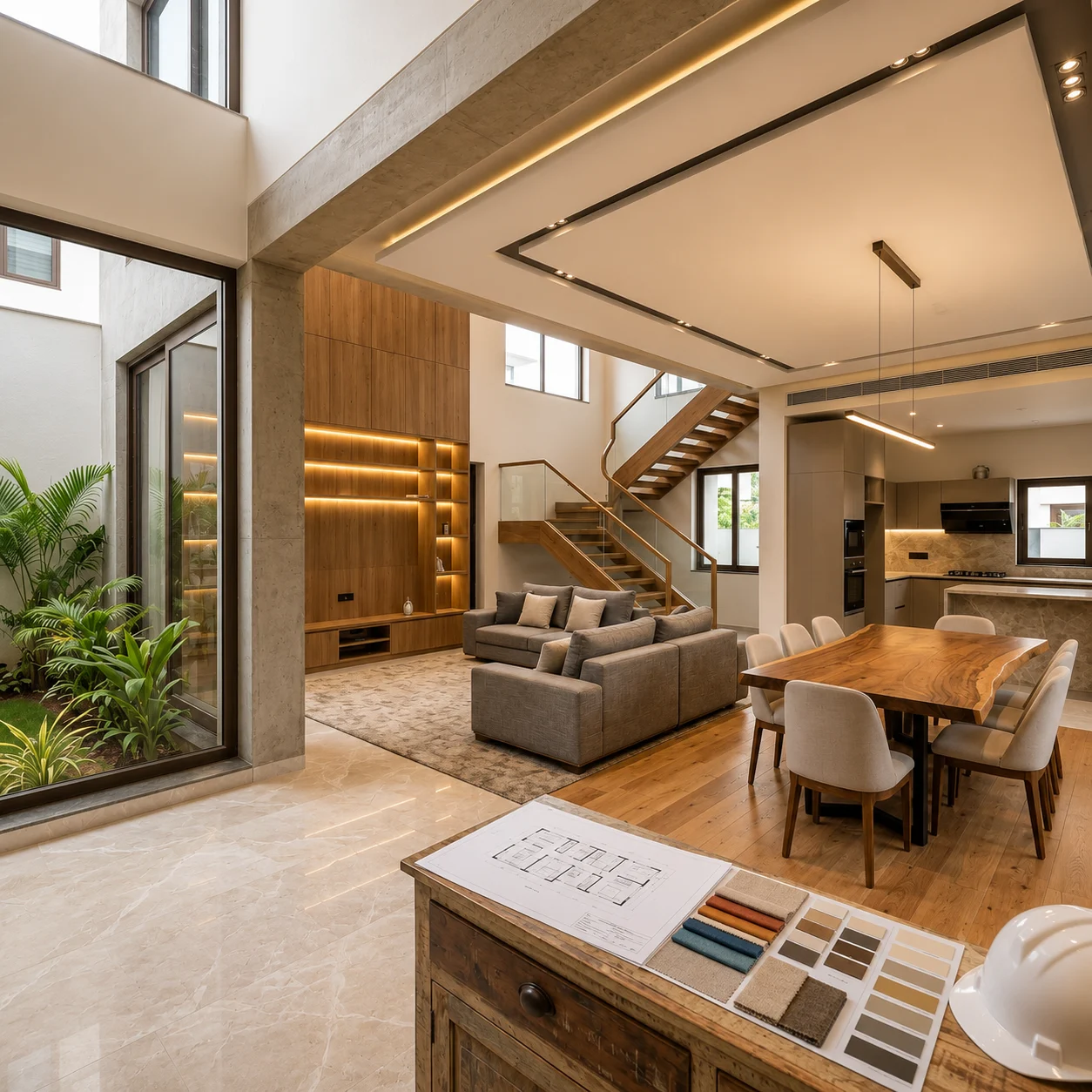 How to Plan Interiors Alongside Architecture in Sarjapur, Devanahalli & Whitefield Villas